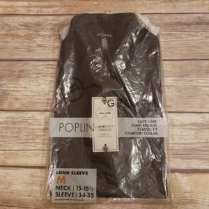 Mens Black Button Down Medium